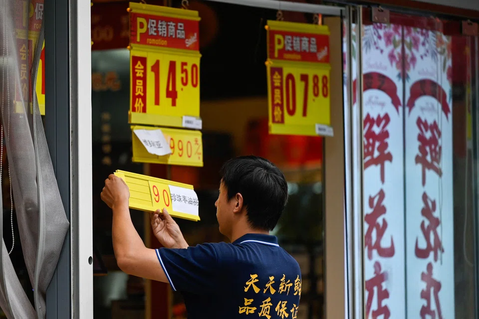 China consumer prices fell 0.3 per cent in July from a year earlier, in the first instance of deflation since the depths of the Covid pandemic in early 2021.