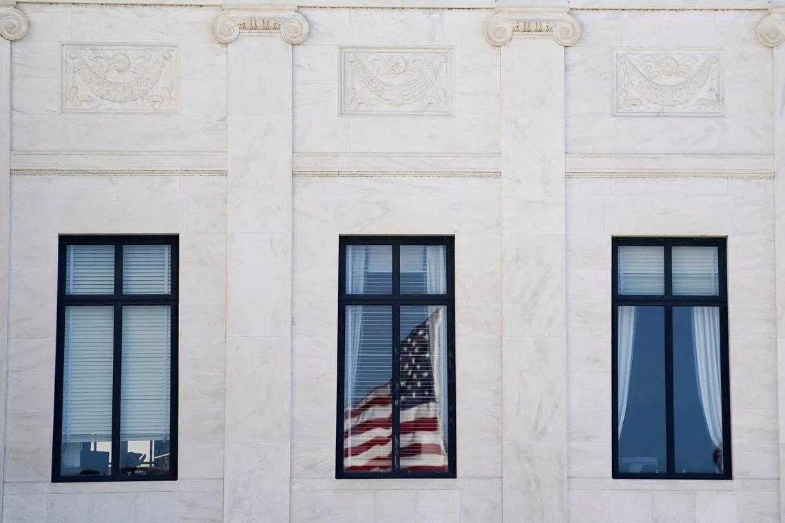 The US Supreme Court building. The court must decide whether allowing presidents to declare emergencies and then impose taxes represents a dangerous erosion of legislative authority or a necessary tool for executive flexibility in foreign affairs.