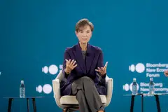 Minister of Digital Development and Information Josephine Teo said at the Bloomberg New Economy Forum (above) on Wednesday that AI can be used in schools to personalise learning. 