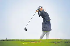 Teenage golfer Chen Xing Tong, part of the Singapore Global Trust team, took home the Longest Drive award at the second leg on Mar 22.