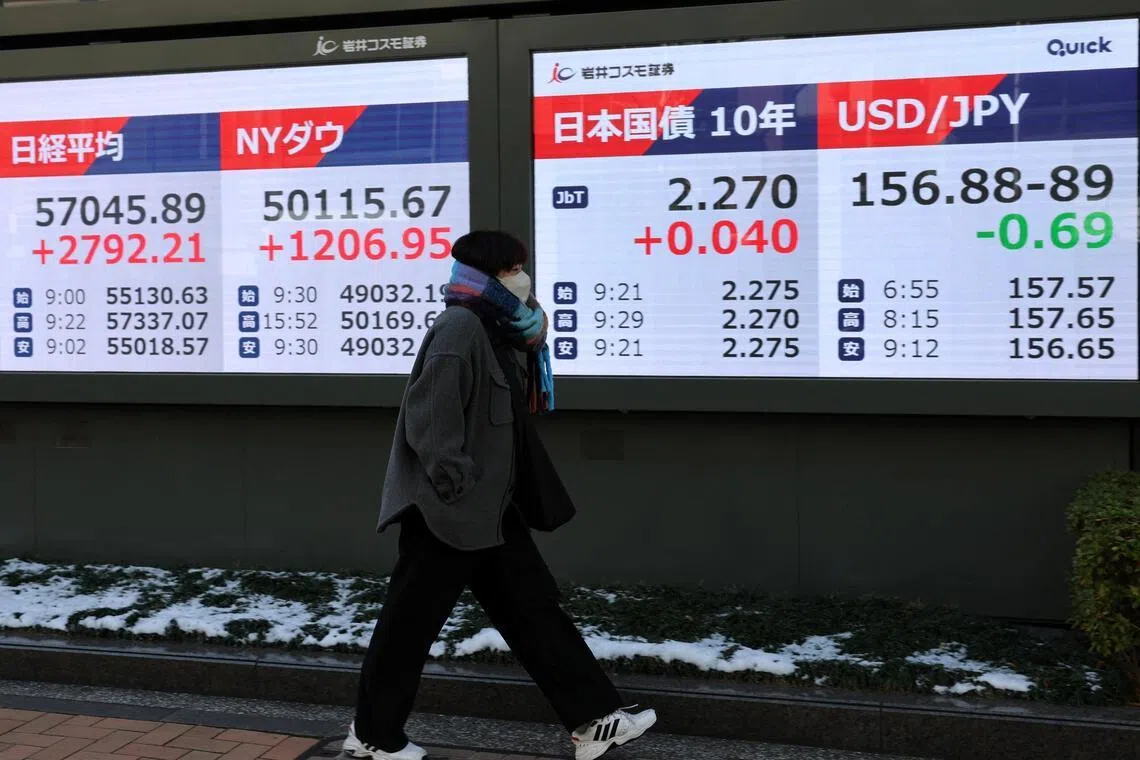 The Nikkei 225 index rose 1.1 per cent to 57,956.92 in early trade on Wednesday, after touching an intraday peak of 58,047.89. 