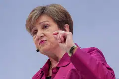 IMF Managing Director Kristalina Georgieva was speaking on the sidelines of the spring meetings of the IMF and World Bank in Washington.