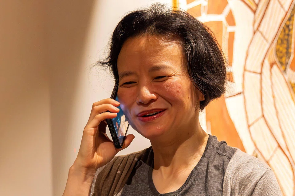 Australian journalist Cheng Lei after her arrival at the airport in Melbourne.
