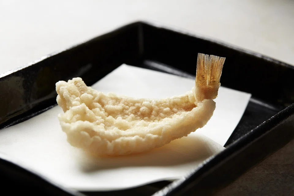 Kisu tempura is part of the set menu.