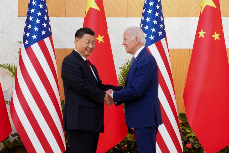 US President Joe Biden and China's Xi Jinping finally met face to face as leaders on the sidelines of the G20 summit in Bali, Indonesia, Nov 14, 2022. 