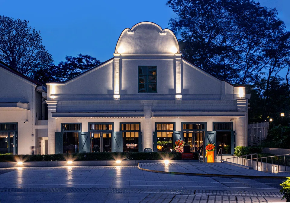 The spruced up facade of Jiak Kim House.