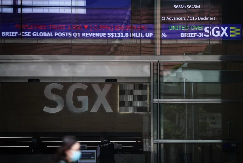 Across the broader market, decliners outnumbered advancers 297 to 290, with 1.7 billion securities worth S$1.6 billion changing hands.