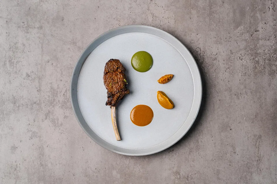 Mysore spiced rack of lamb.