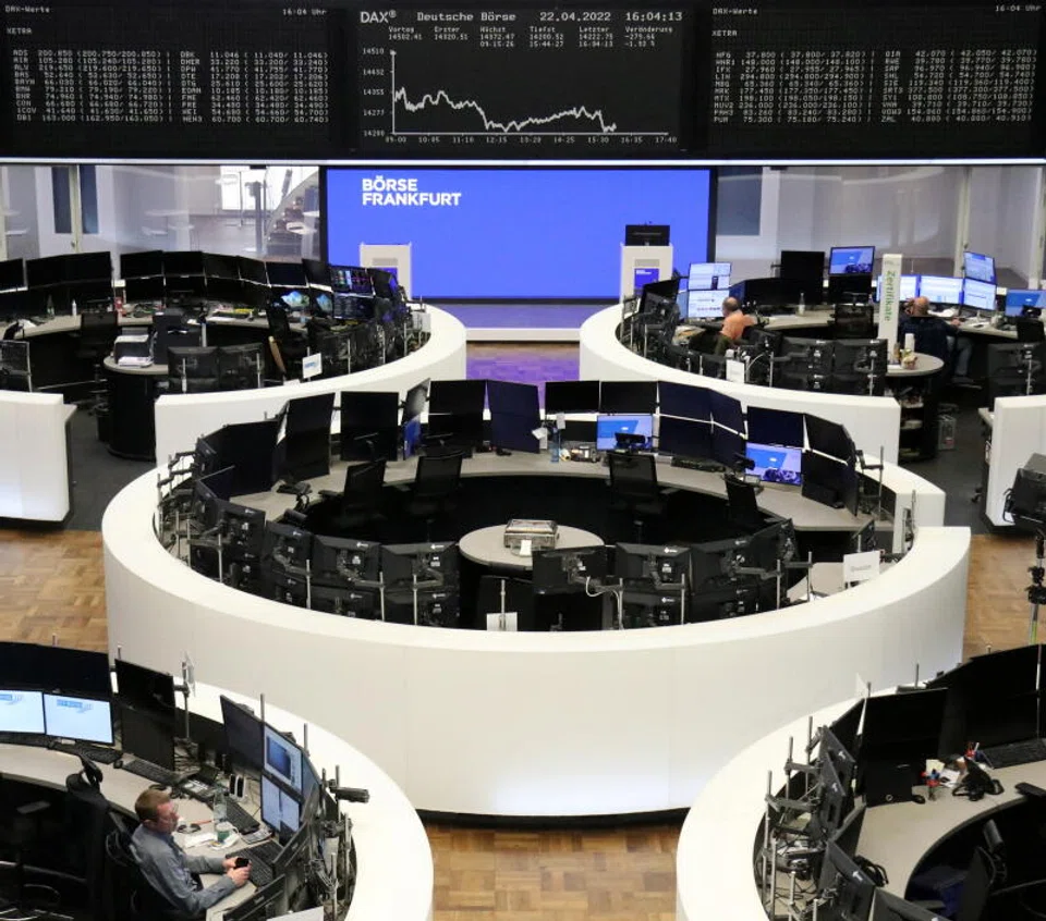 The continent-wide Stoxx 600 index was down 1.2 per cent, logging a third straight session of declines.