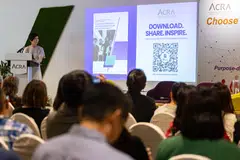 Acra chief executive Chia-Tern Huey Min at the playbook's launch on May 27. She notes the playbook will equip education and career guidance counsellors and teachers with the tools and insight to showcase the opportunities in the accountancy profession.