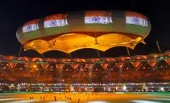 New Delhi – which hosted the 2010 Commonwealth Games (top), an event marked by construction delays, substandard infrastructure and accusations of corruption – is being considered as host city.