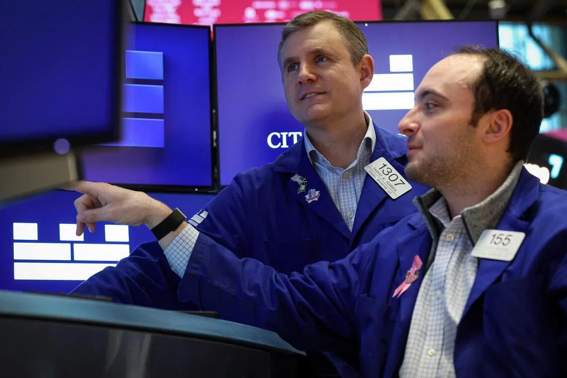 At 9:30 am ET, the Dow Jones Industrial Average fell 11.18 points, or 0.02%, to 49,396.48.