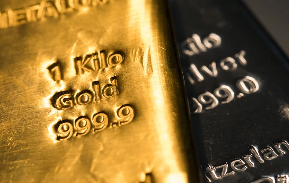 Spot gold fell by 0.2 per cent to US$2,466.69 per ounce.