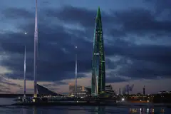 A view of the Lakhta Centre, the headquarters of energy giant Gazprom, in St Petersburg, Russia. The company will lose close to US$5 billion in gas sales after the transit deal with Ukraine was cut.