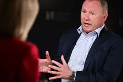 Nicolai Tangen, CEO of NBIM, says: "The way to behave in the market now is just to be broadly diversified and very, very long term." 