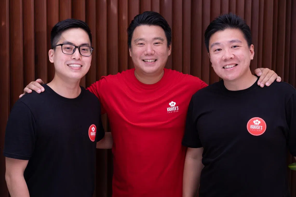 (From left) The Kraver's Group co-founders Victor Lim, Eric Dee and Victor Mapua
