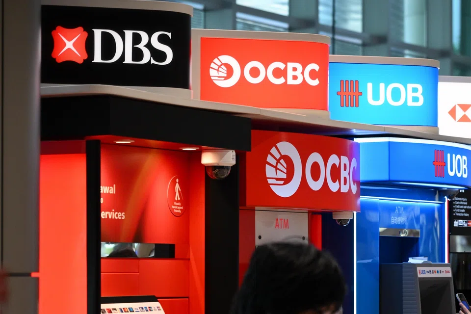DBS, OCBC and UOB are retraining all 35,000 of their domestic staff over the next one to two years. 