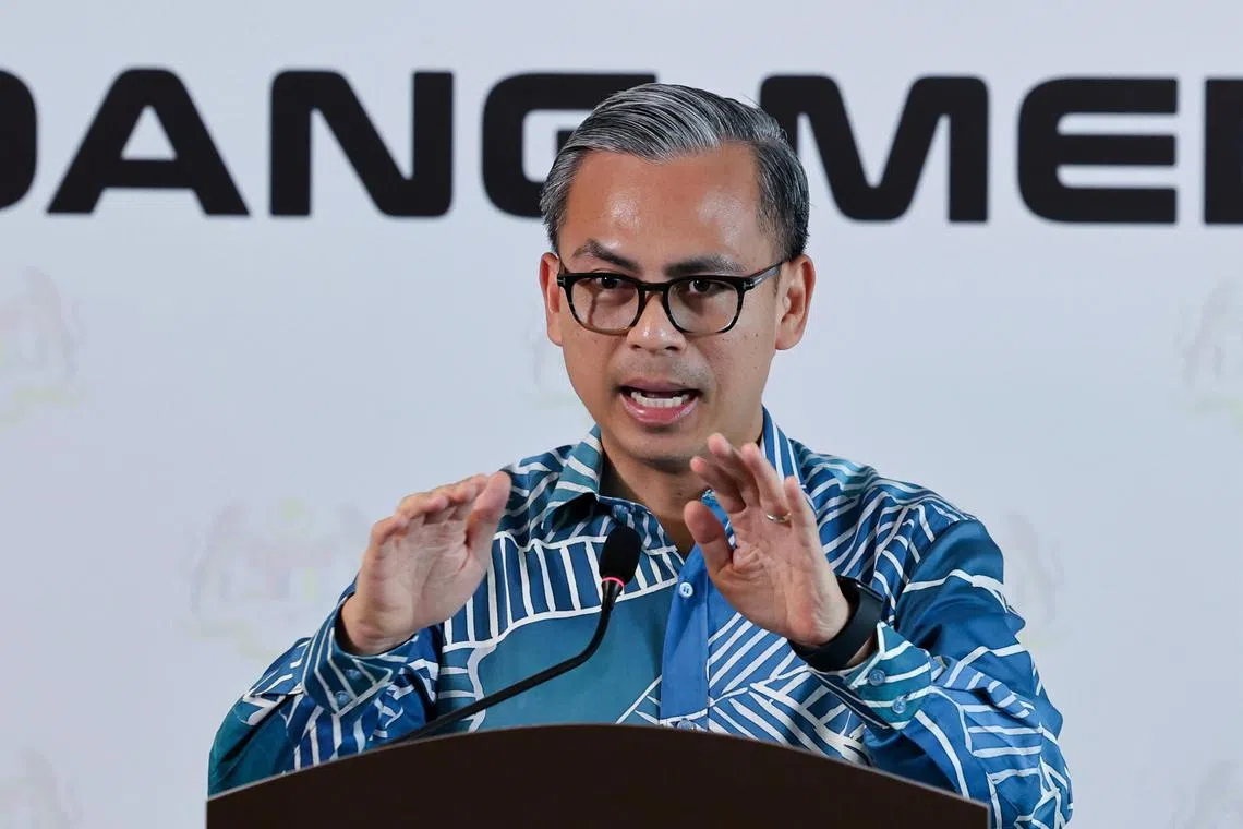 Malaysian Communications Minister Fahmi Fadzil said the government was bound by the principle of subjudice and would leave the former premier’s case to the judicial process.