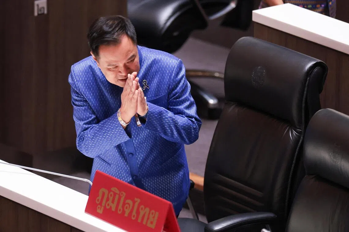 Anutin received 251 votes needed to win reelection.