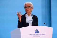 Christine Lagarde will discuss the situation at a 2.45 pm briefing in Frankfurt – 30 minutes after the ECB’s policy announcement.