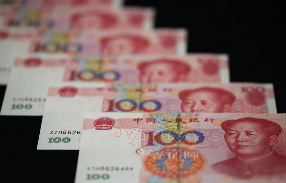 The offshore renminbi slipped as much as 0.3 per cent on Tuesday (Apr 22) to around 7.31 per US dollar.