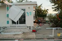 Social media posts are falsely accusing the government of waging “weather warfare” with recent storms “deliberately deployed against red states” likely to vote for Republican Donald Trump.