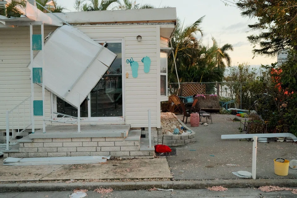 Social media posts are falsely accusing the government of waging “weather warfare” with recent storms “deliberately deployed against red states” likely to vote for Republican Donald Trump.
