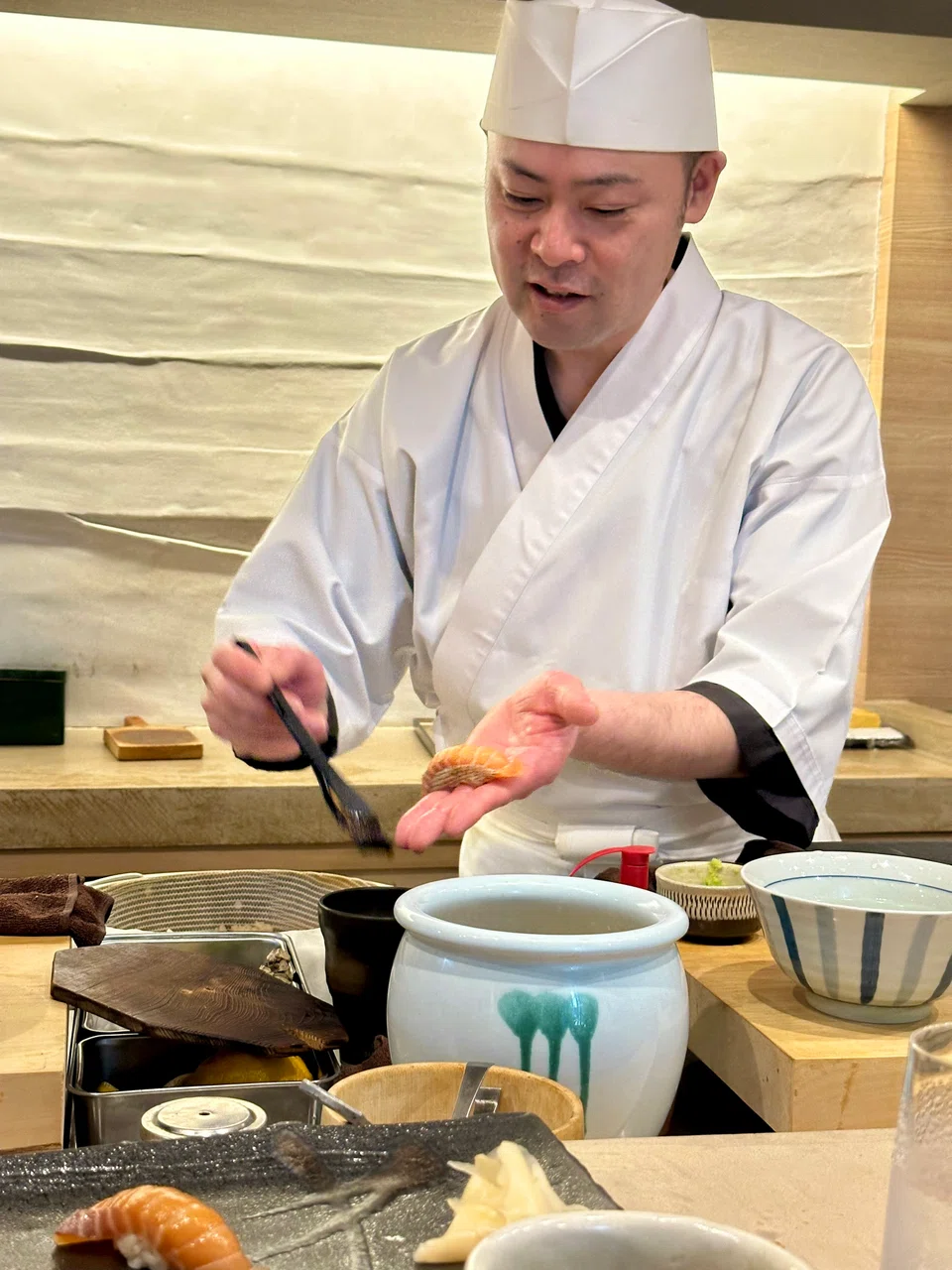 Sushi Mizuho is a high end sushi restaurant serving Aomori seafood.