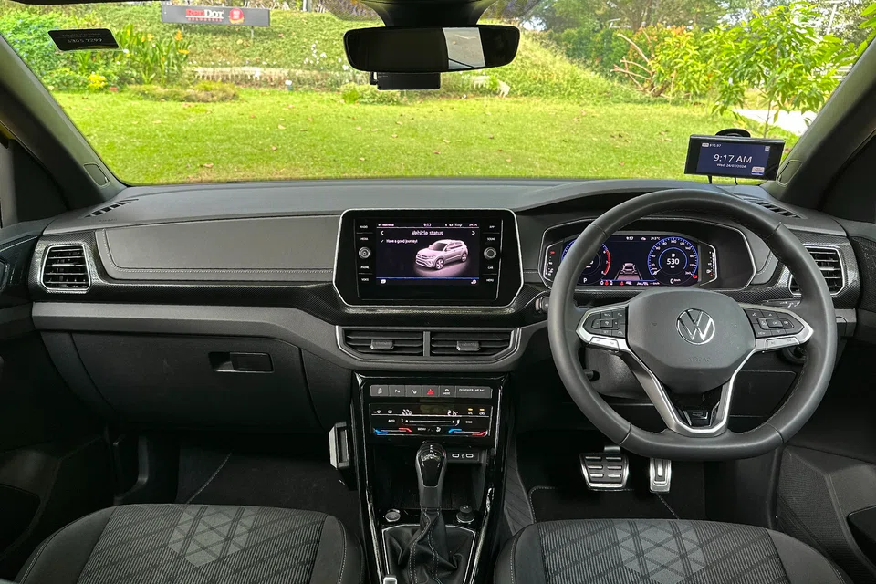 The T-Cross persists with physical buttons for key features, and the air-con controls have their own panel instead of being buried in a touchscreen menu.