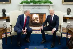 Biden (right) sought to mitigate vulnerabilities in supply chains through a  “friend-shoring” strategy aimed at reducing dependence on China without resorting to full-scale economic decoupling. Unlike Biden, Trump’s trade policy operates on a zero-sum premise, treating allies with the same scrutiny as competitors under a policy of “no exemptions, no exceptions”.