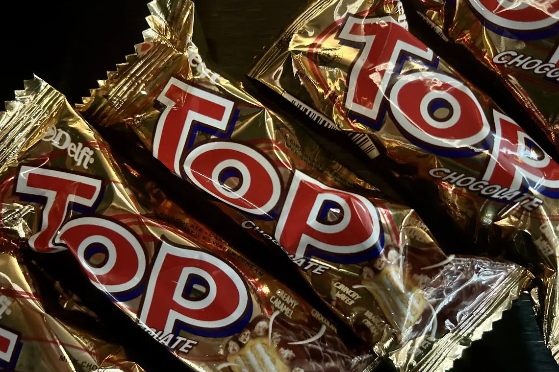 The company's Top chocolate bar. On a constant-currency basis, Delfi said its revenue would have been lower by 3.3 per cent instead of by 7.8 per cent.