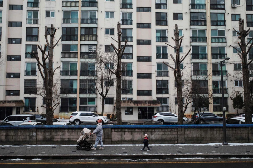 At the end of 2024, South Korea’s household debt stood at 1,927.3 trillion won (S$1.8 billion), up 2.2 per cent from a year earlier and the fastest growth in 2-1/2 years.