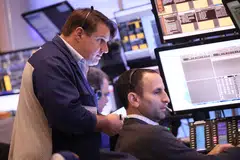 The Dow Jones Industrial Average fell 23.85 points, or 0.07 per cent, at the open to 34,259.25. 