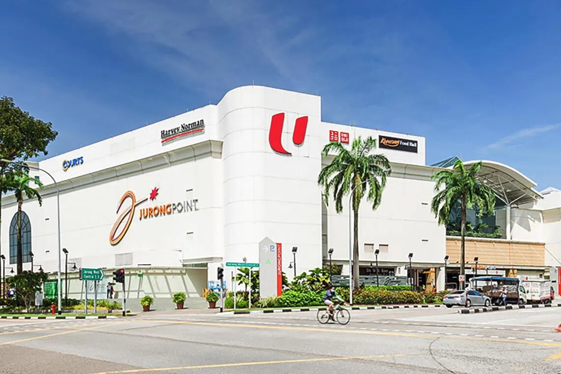 Link Reit's Singapore portfolio includes Jurong Point, which had a market value of S$2.2 billion as at Mar 30.  