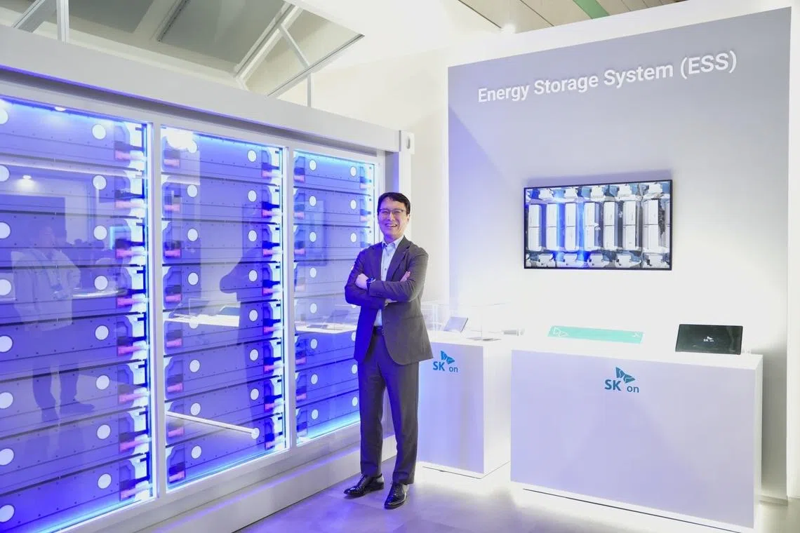 SK is developing a higher-performance LFP battery, targeting mass production by 2028, Choi Daejin says.