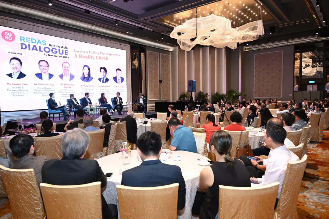The panellists were speaking at the inaugural Redas-Ageing Asia Dialogue held at the Orchard Hotel on Thursday. 