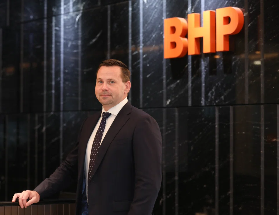Ragnar Udd, chief commercial officer at BHP, sees Singapore as an "incredible jurisdiction" for commercial operations. 