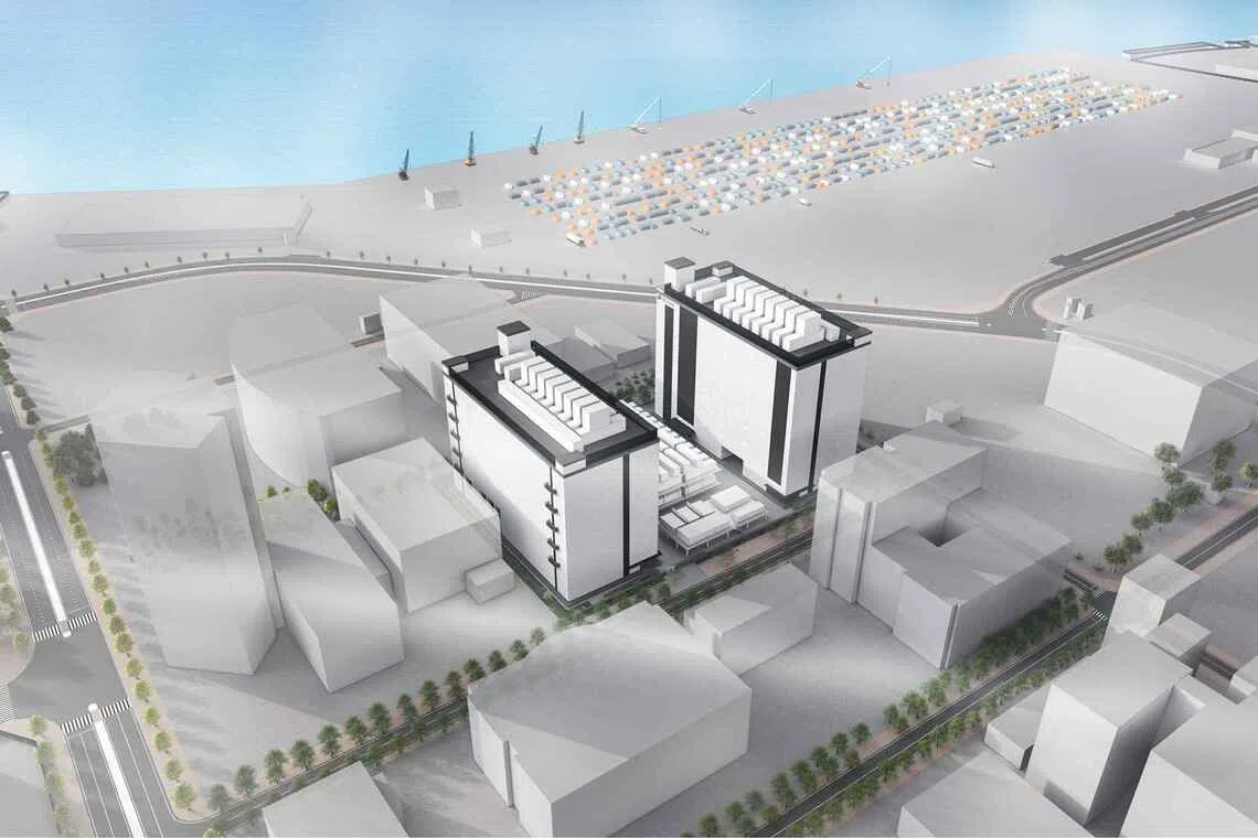 A scale model of the facility, which is scheduled to begin operations in early 2028.