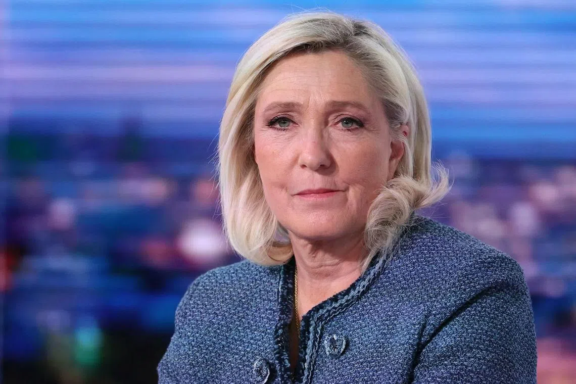 President of the far-right Rassemblement National (RN) parliamentary group Marine Le Pen was convicted over a scheme to take advantage of European Parliament expenses to employ assistants who were actually working for her far-right party in France.