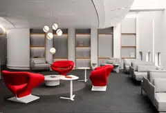 The suites span nearly 500 square feet and feature butler service, double beds with crisp linens, a generous living room area gussied up with fresh flowers and fruit, and even outdoor patios.