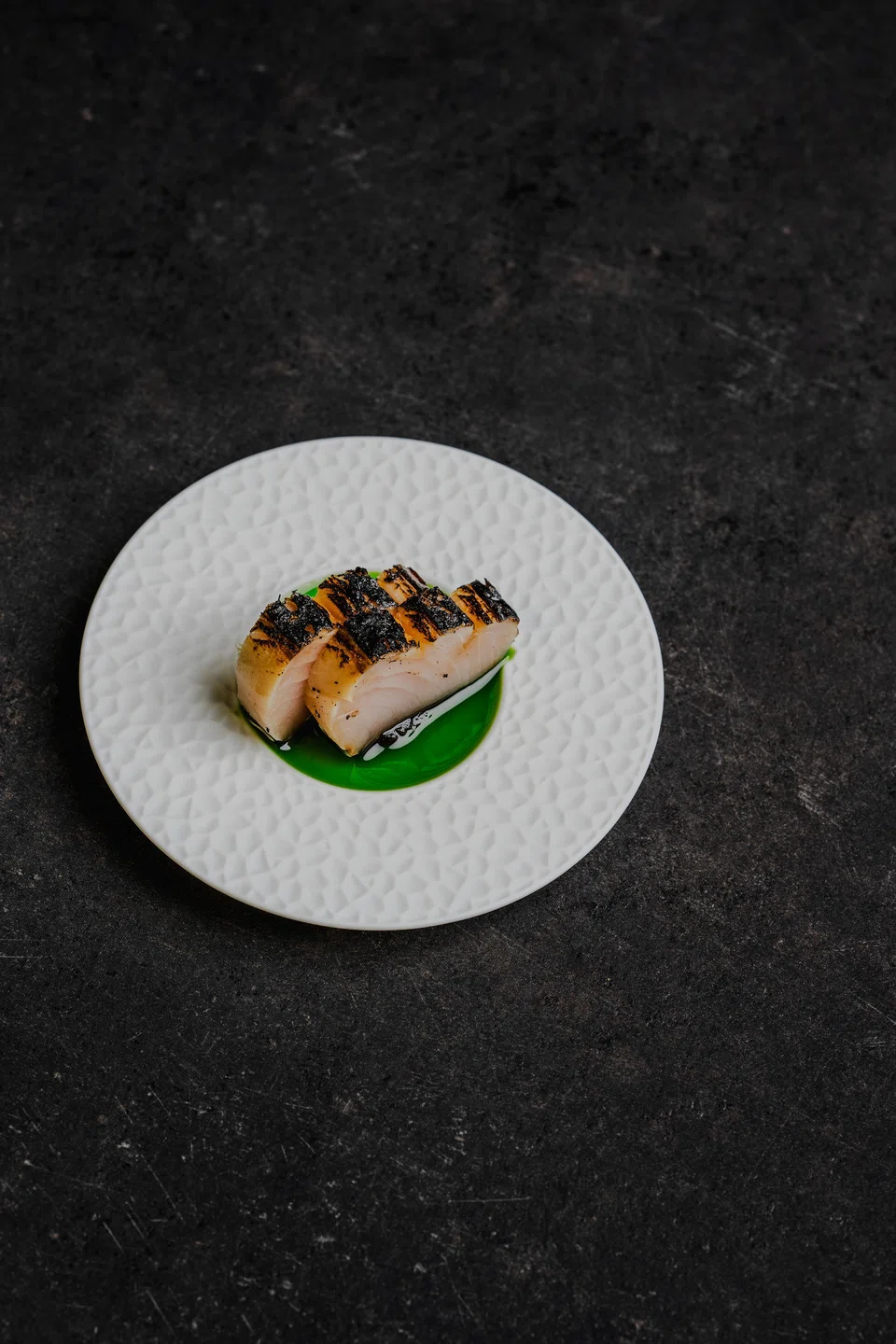 Spanish mackerel is nicely complemented by a savoury seaweed tapenade.