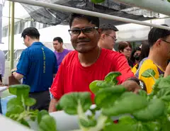 Isaac Thomas Komatt leads the Y Crops initiative, which allows PWDs to engage in sustainable farming practices.