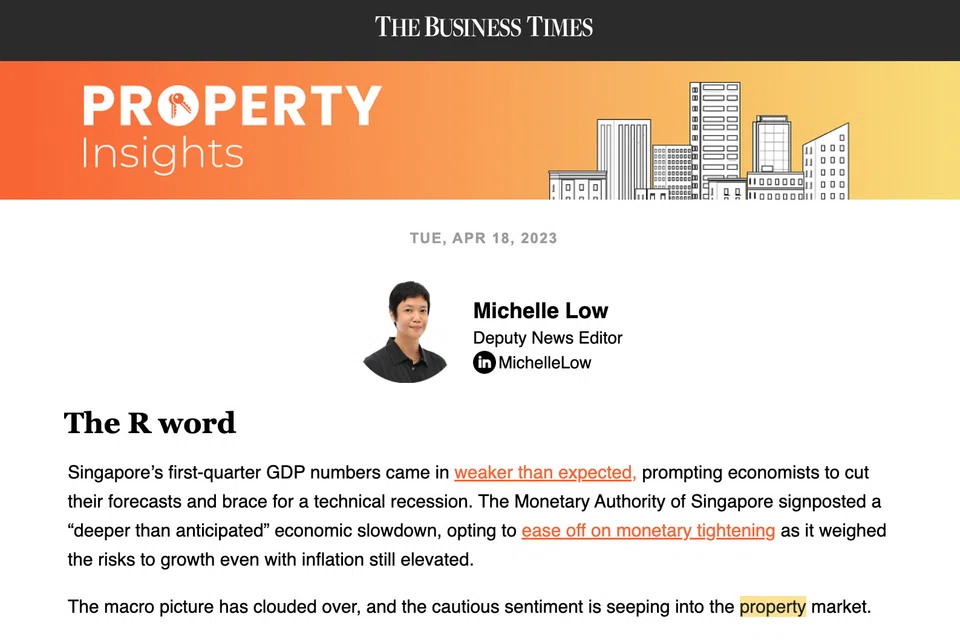 The Business Times' Property Insights newsletter (April 18, 2023)