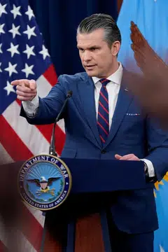 “This is not Iraq, this is not endless,” Hegseth said. “Our generation knows better and so does this president.