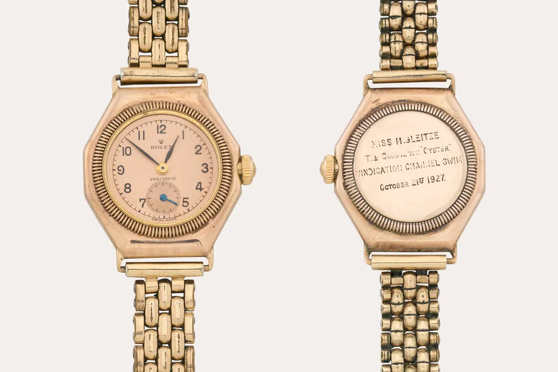 Mercedes Gleitze’s Rolex Oyster is considered to be the world’s first practical waterproof wristwatch, and helped establish the Swiss company’s reputation as a maker of watches that were both stylish and cutting-edge.