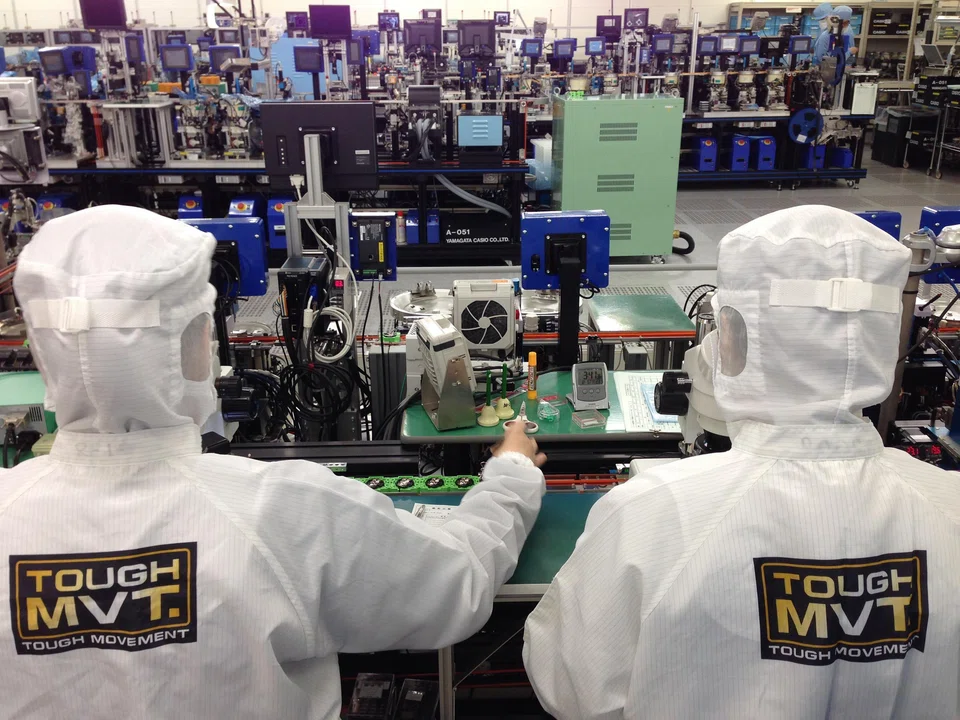 The corporate goods price index, which measures the prices companies charge each other for their goods and services, rose 2.4 per cent in December from a year earlier.