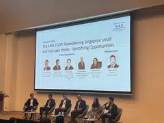 Panellists debating the EQDP, a government-backed initiative aimed at strengthening Singapore’s equity market, at the inaugural Singapore Equities Forum 2026 on Friday.
