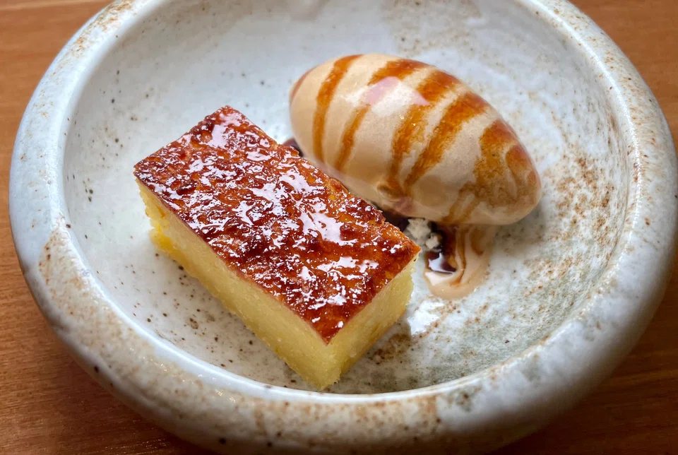 Candied orange kuih bingka at Mustard Seed.