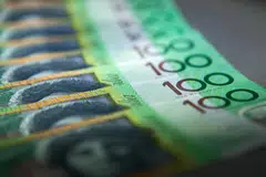 The Australian dollar fetched US$0.6514 for the first time since early December, although it was still battling sellers at the key level of 65 cents.
