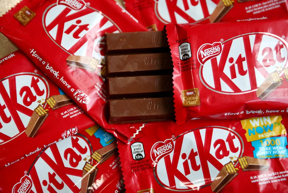 Nestle, which makes KitKat chocolate bars, Nescafe coffee and Maggi stock cubes, said sales rose 5.6 per cent to 23.5 billion Swiss francs (S$35.4 billion) in the quarter ended Mar 31.